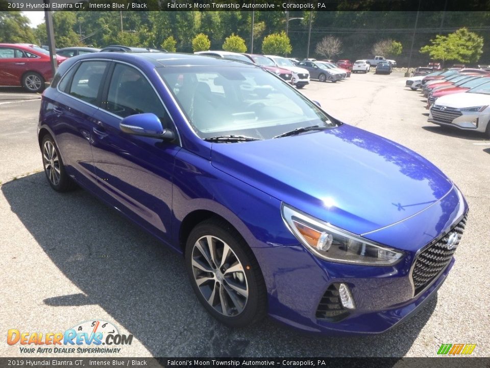 2019 Hyundai Elantra GT Intense Blue / Black Photo #3