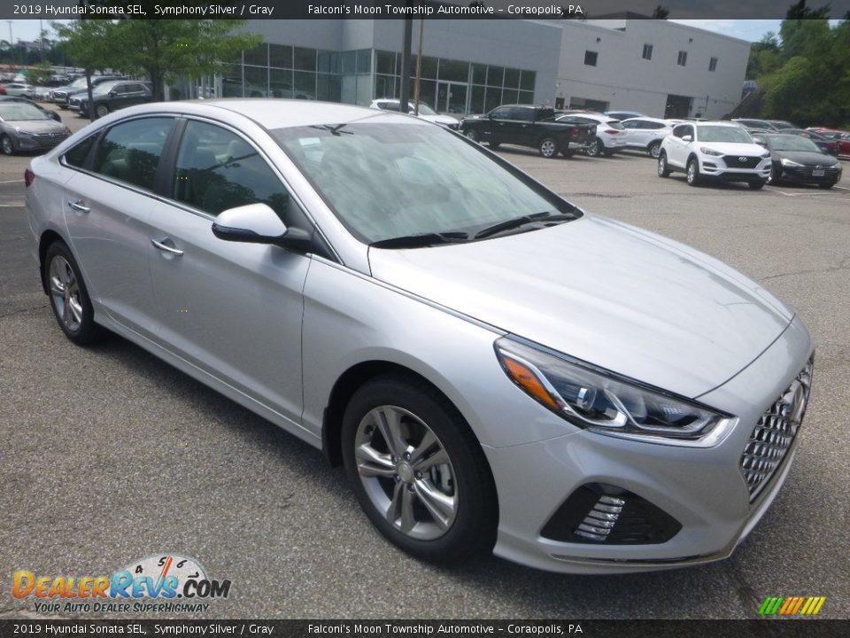 2019 Hyundai Sonata SEL Symphony Silver / Gray Photo #3