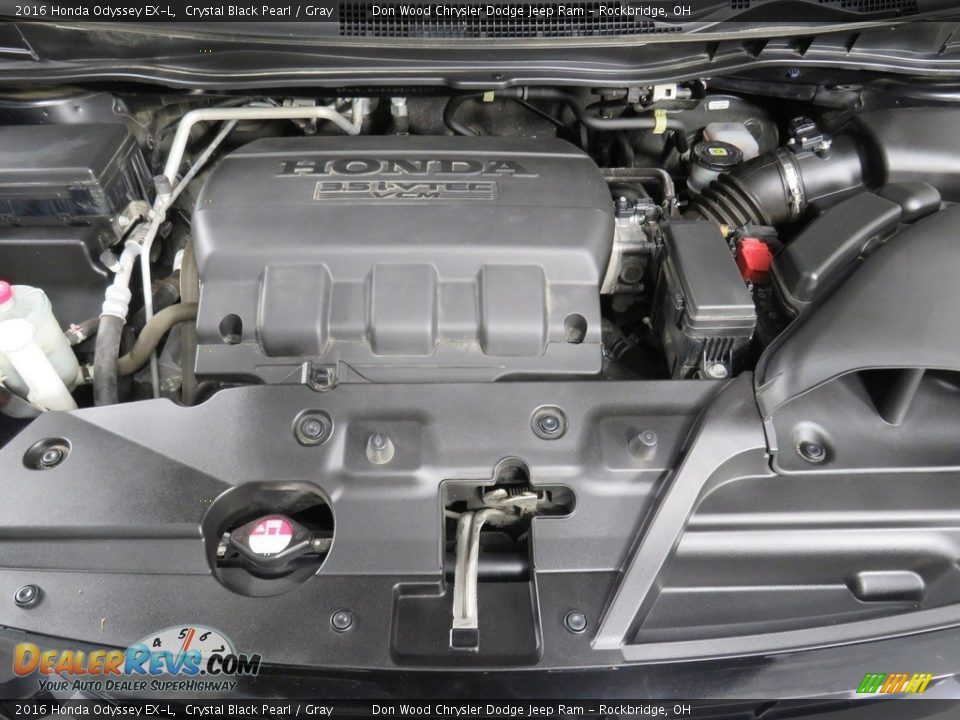 2016 Honda Odyssey EX-L Crystal Black Pearl / Gray Photo #8