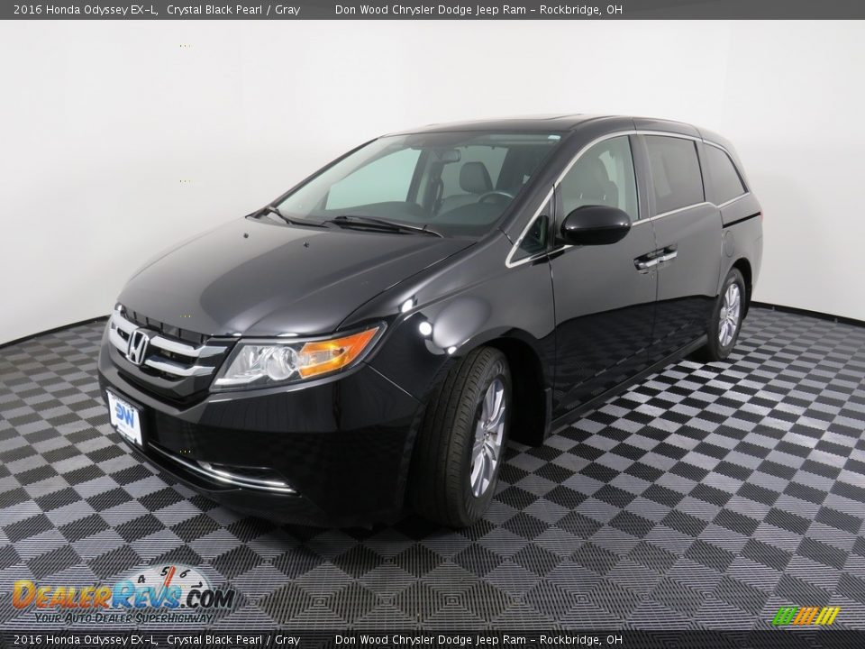 2016 Honda Odyssey EX-L Crystal Black Pearl / Gray Photo #9