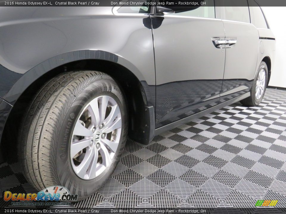 2016 Honda Odyssey EX-L Crystal Black Pearl / Gray Photo #10