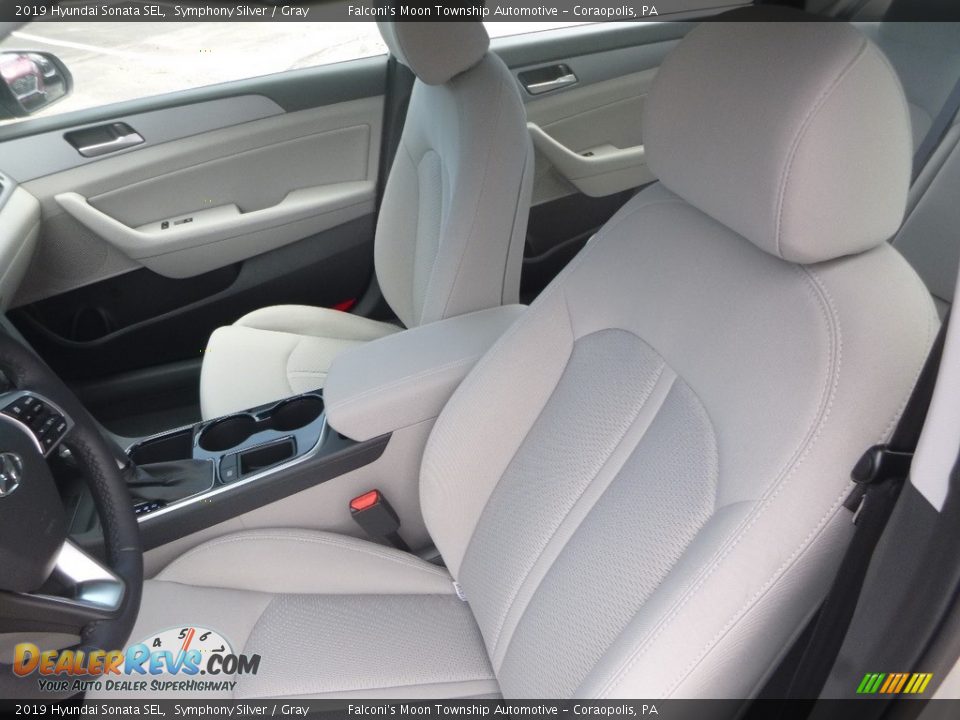 2019 Hyundai Sonata SEL Symphony Silver / Gray Photo #11