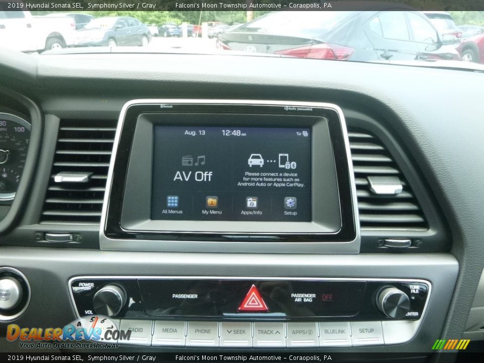 2019 Hyundai Sonata SEL Symphony Silver / Gray Photo #13
