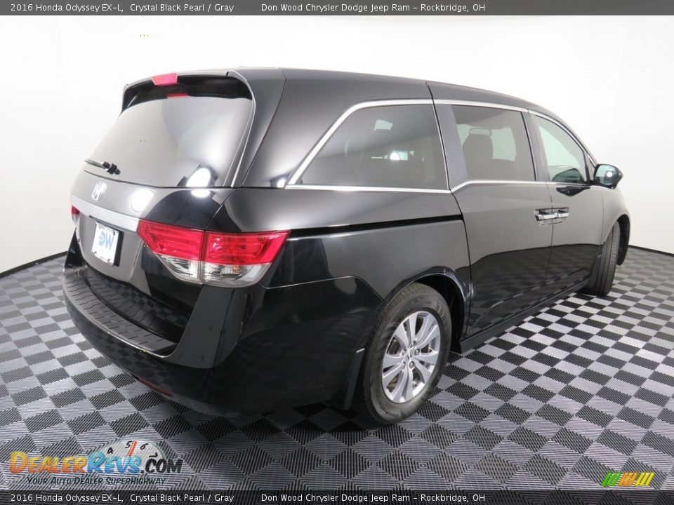 2016 Honda Odyssey EX-L Crystal Black Pearl / Gray Photo #17