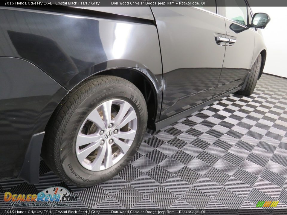 2016 Honda Odyssey EX-L Crystal Black Pearl / Gray Photo #18