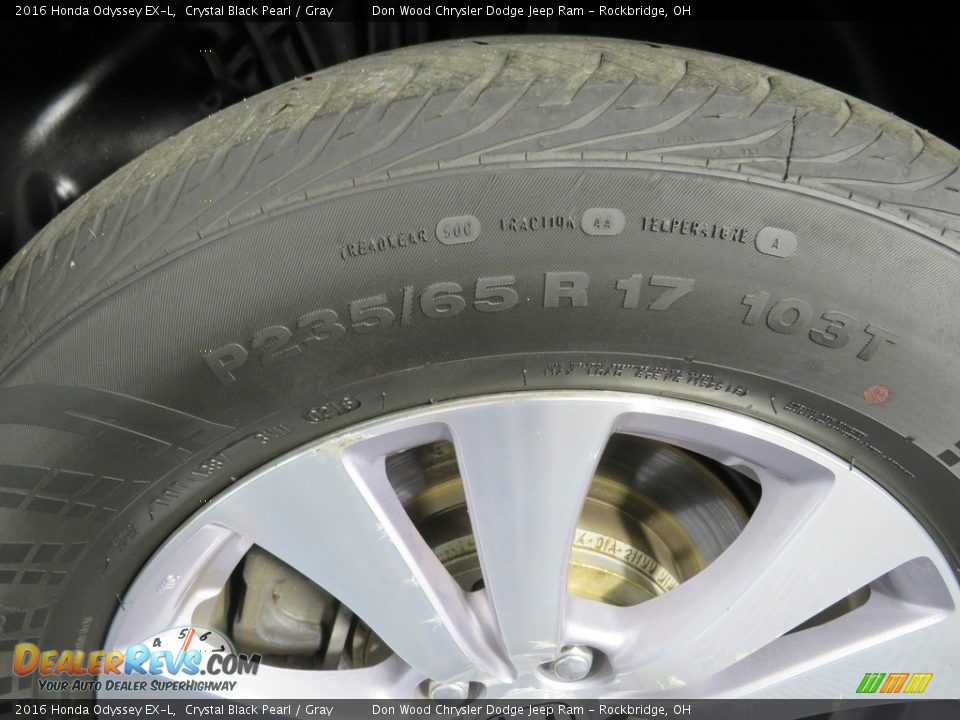 2016 Honda Odyssey EX-L Crystal Black Pearl / Gray Photo #19