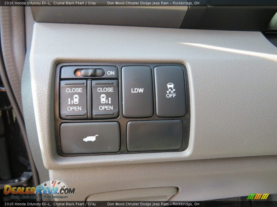 2016 Honda Odyssey EX-L Crystal Black Pearl / Gray Photo #21