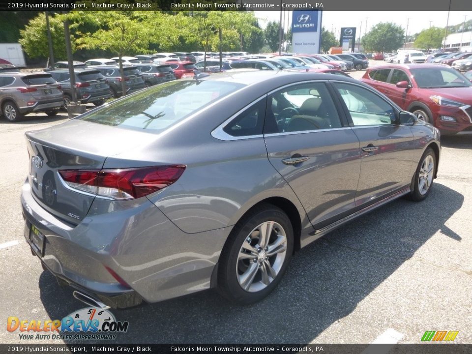 2019 Hyundai Sonata Sport Machine Gray / Black Photo #2