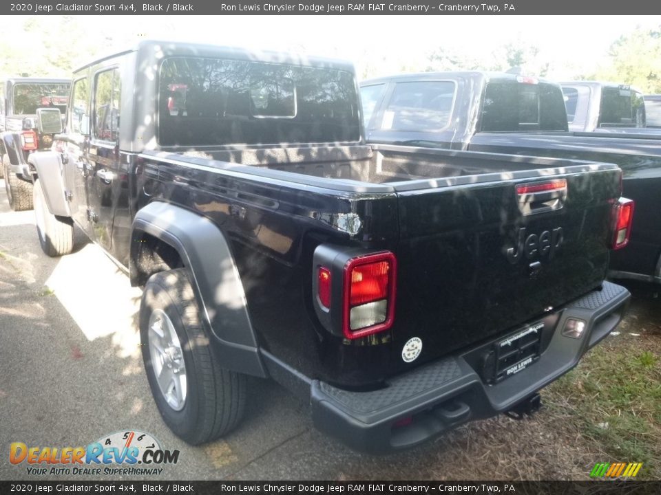 2020 Jeep Gladiator Sport 4x4 Black / Black Photo #4