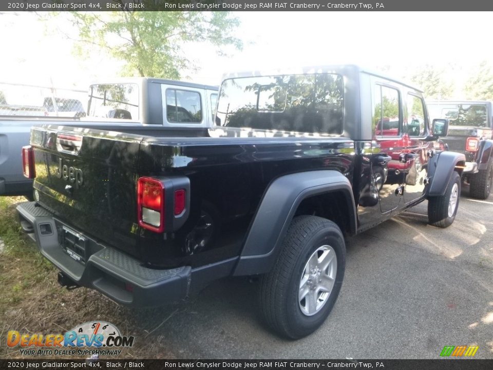 2020 Jeep Gladiator Sport 4x4 Black / Black Photo #5