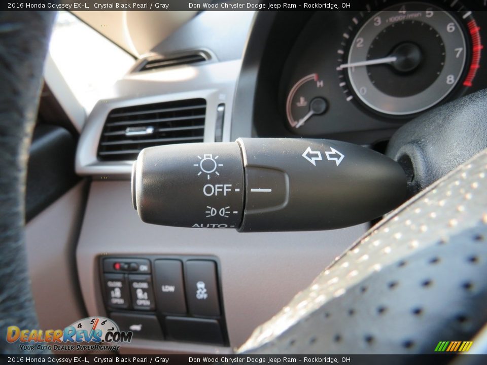 2016 Honda Odyssey EX-L Crystal Black Pearl / Gray Photo #24