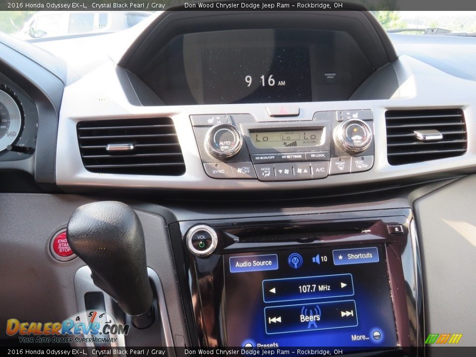 2016 Honda Odyssey EX-L Crystal Black Pearl / Gray Photo #27