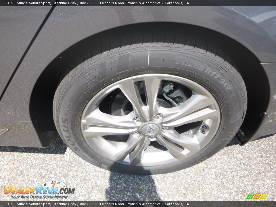 2019 Hyundai Sonata Sport Machine Gray / Black Photo #7