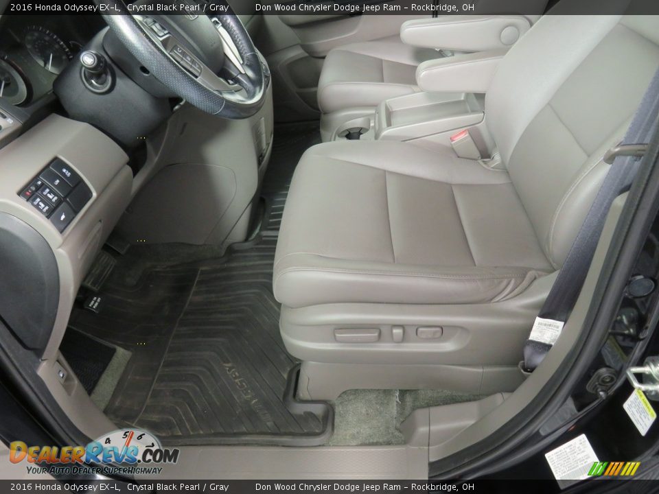 2016 Honda Odyssey EX-L Crystal Black Pearl / Gray Photo #30