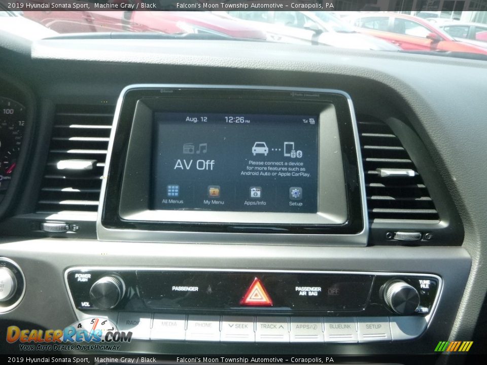 2019 Hyundai Sonata Sport Machine Gray / Black Photo #14