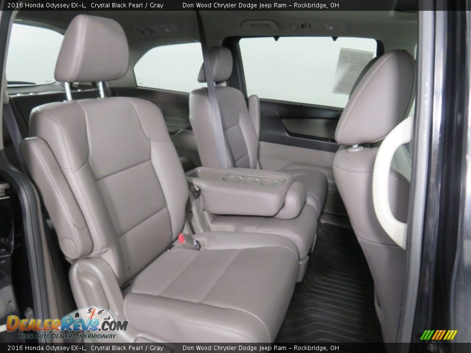 2016 Honda Odyssey EX-L Crystal Black Pearl / Gray Photo #35