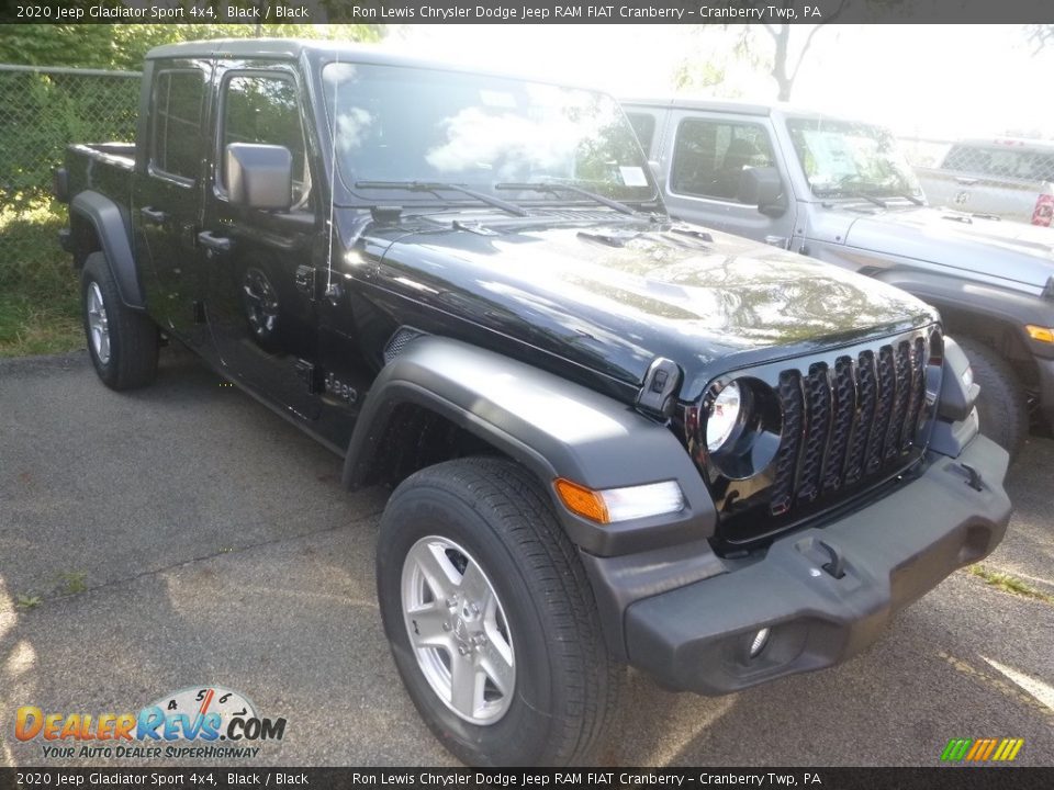 2020 Jeep Gladiator Sport 4x4 Black / Black Photo #10