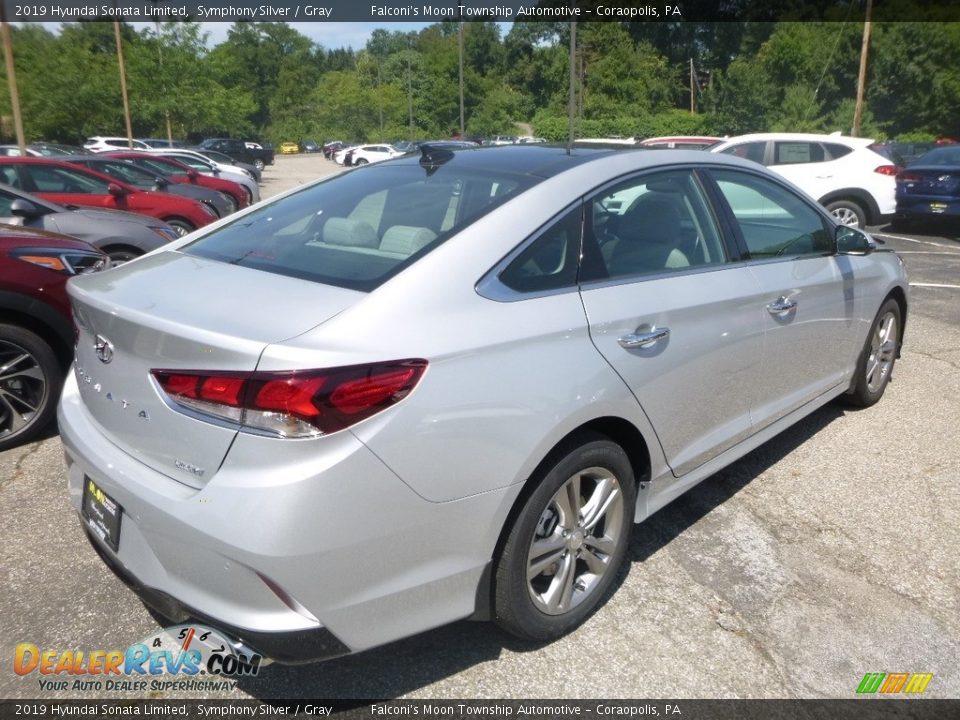 2019 Hyundai Sonata Limited Symphony Silver / Gray Photo #2