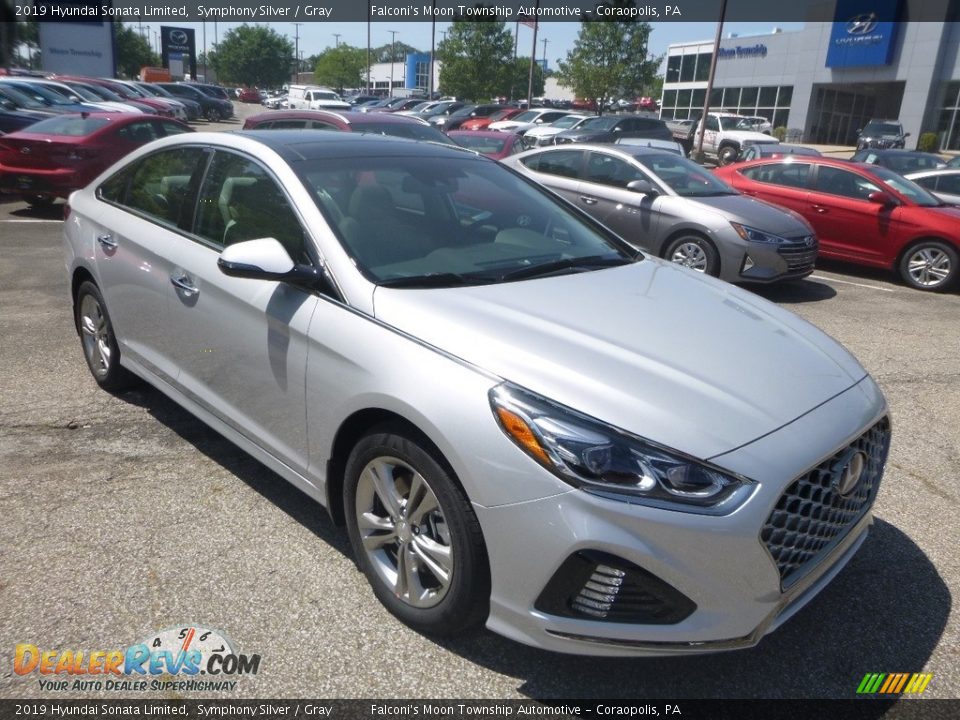2019 Hyundai Sonata Limited Symphony Silver / Gray Photo #3