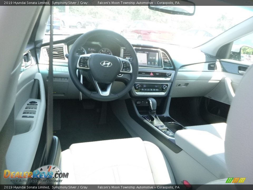2019 Hyundai Sonata Limited Symphony Silver / Gray Photo #9