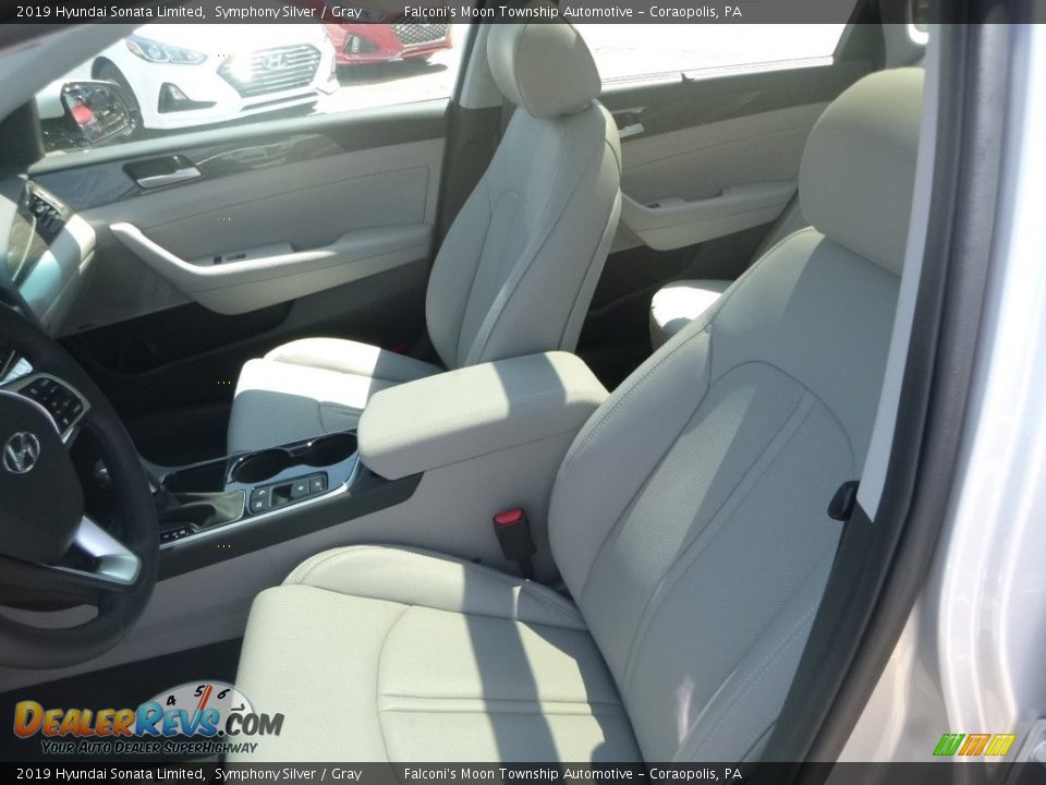 2019 Hyundai Sonata Limited Symphony Silver / Gray Photo #10