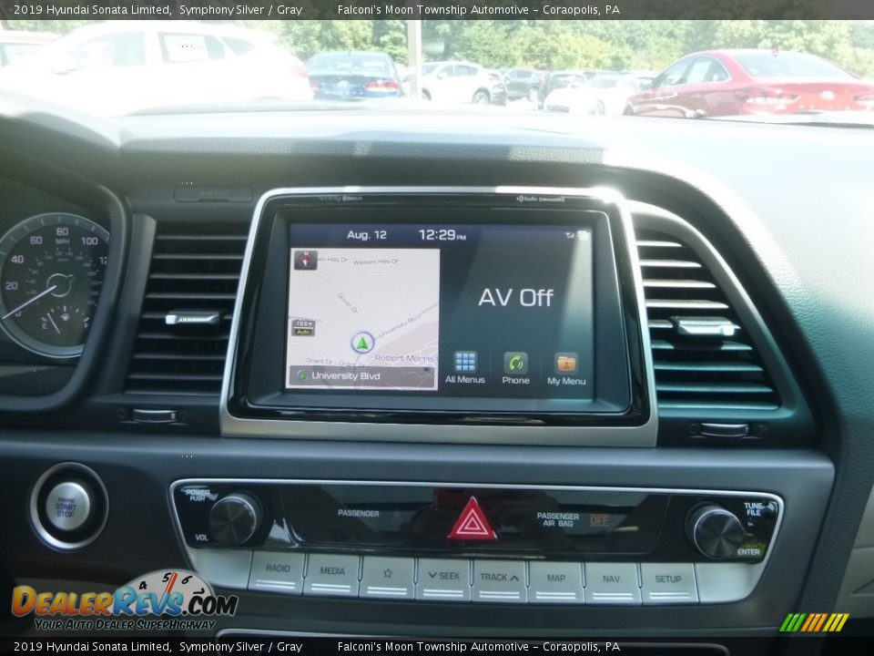 2019 Hyundai Sonata Limited Symphony Silver / Gray Photo #14