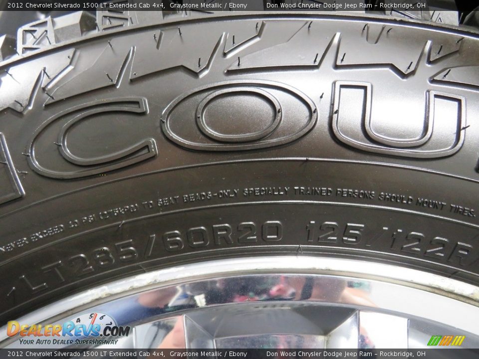 2012 Chevrolet Silverado 1500 LT Extended Cab 4x4 Graystone Metallic / Ebony Photo #15