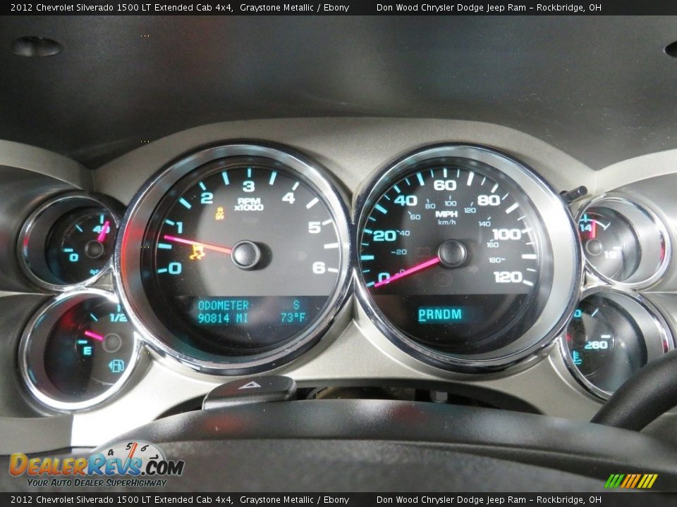 2012 Chevrolet Silverado 1500 LT Extended Cab 4x4 Graystone Metallic / Ebony Photo #25