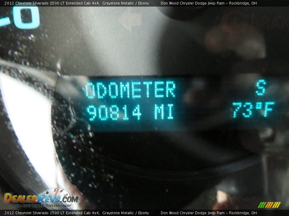 2012 Chevrolet Silverado 1500 LT Extended Cab 4x4 Graystone Metallic / Ebony Photo #26