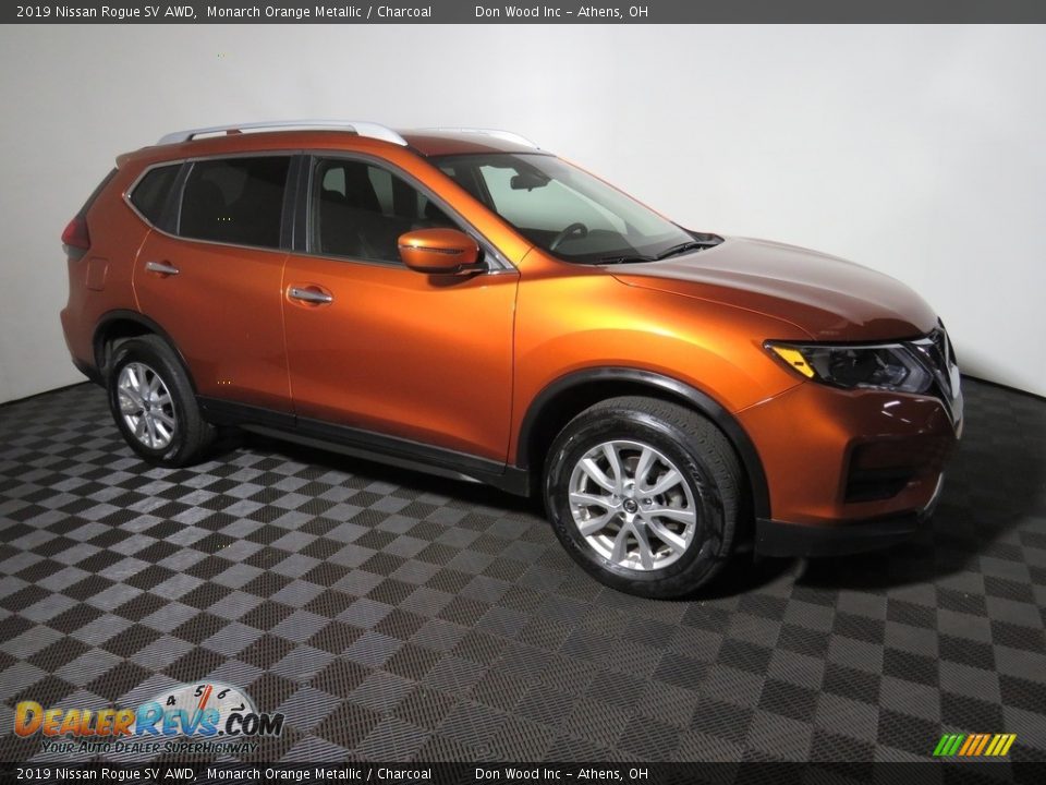 2019 Nissan Rogue SV AWD Monarch Orange Metallic / Charcoal Photo #2