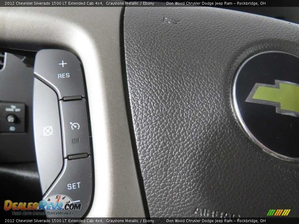2012 Chevrolet Silverado 1500 LT Extended Cab 4x4 Graystone Metallic / Ebony Photo #28