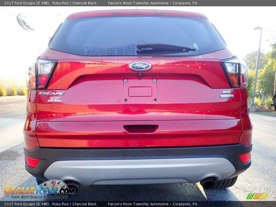 2017 Ford Escape SE 4WD Ruby Red / Charcoal Black Photo #3