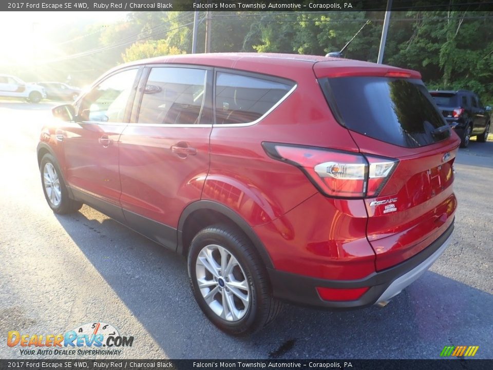 2017 Ford Escape SE 4WD Ruby Red / Charcoal Black Photo #5