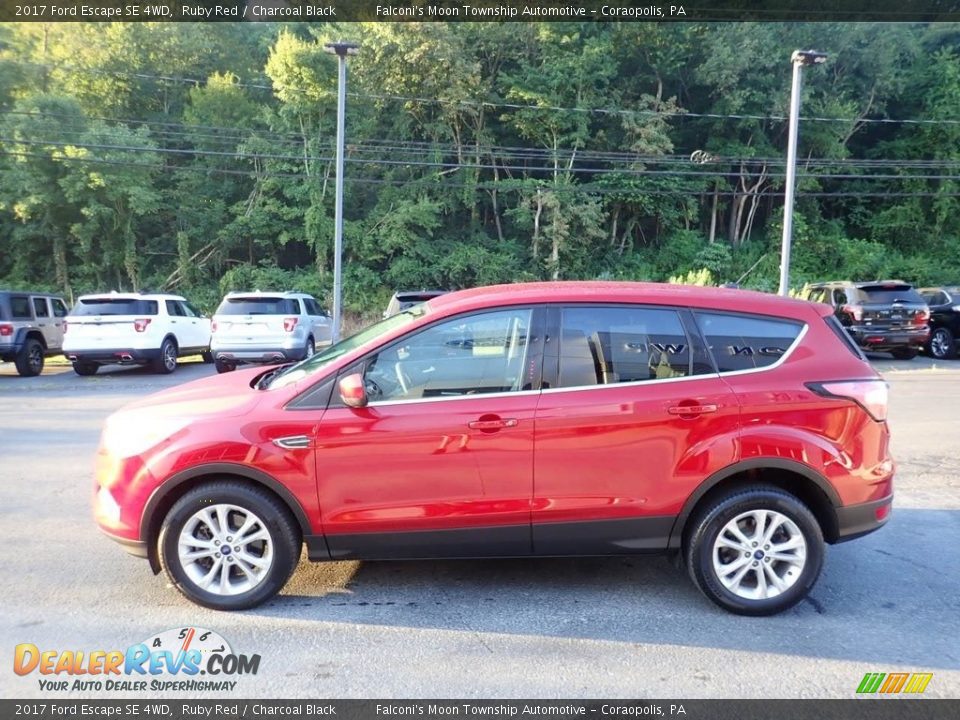 2017 Ford Escape SE 4WD Ruby Red / Charcoal Black Photo #6