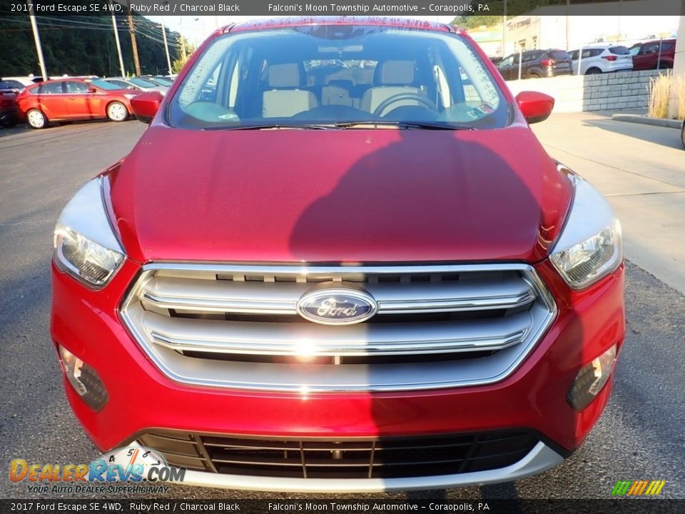 2017 Ford Escape SE 4WD Ruby Red / Charcoal Black Photo #8