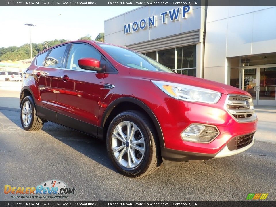 2017 Ford Escape SE 4WD Ruby Red / Charcoal Black Photo #9