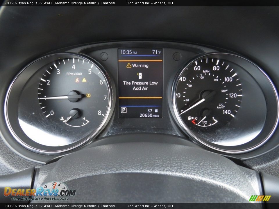 2019 Nissan Rogue SV AWD Monarch Orange Metallic / Charcoal Photo #28