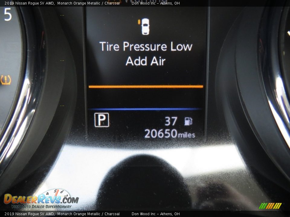 2019 Nissan Rogue SV AWD Monarch Orange Metallic / Charcoal Photo #29