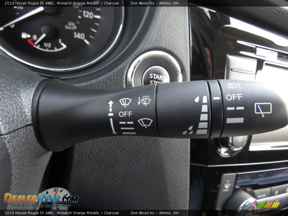 2019 Nissan Rogue SV AWD Monarch Orange Metallic / Charcoal Photo #31