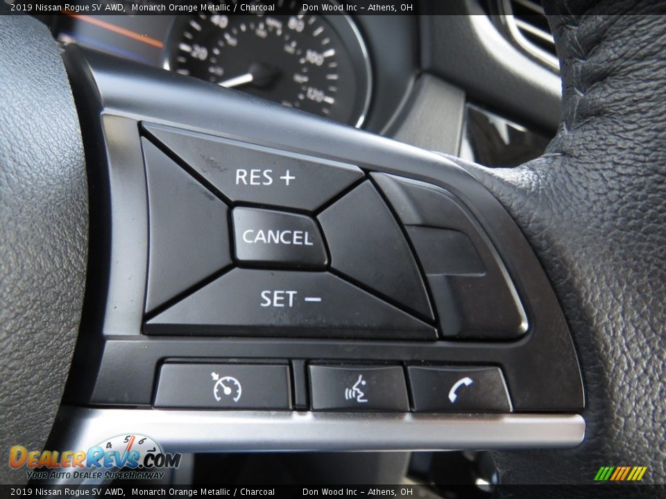 2019 Nissan Rogue SV AWD Monarch Orange Metallic / Charcoal Photo #33
