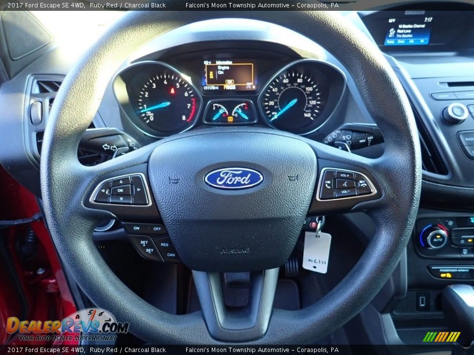 2017 Ford Escape SE 4WD Ruby Red / Charcoal Black Photo #21