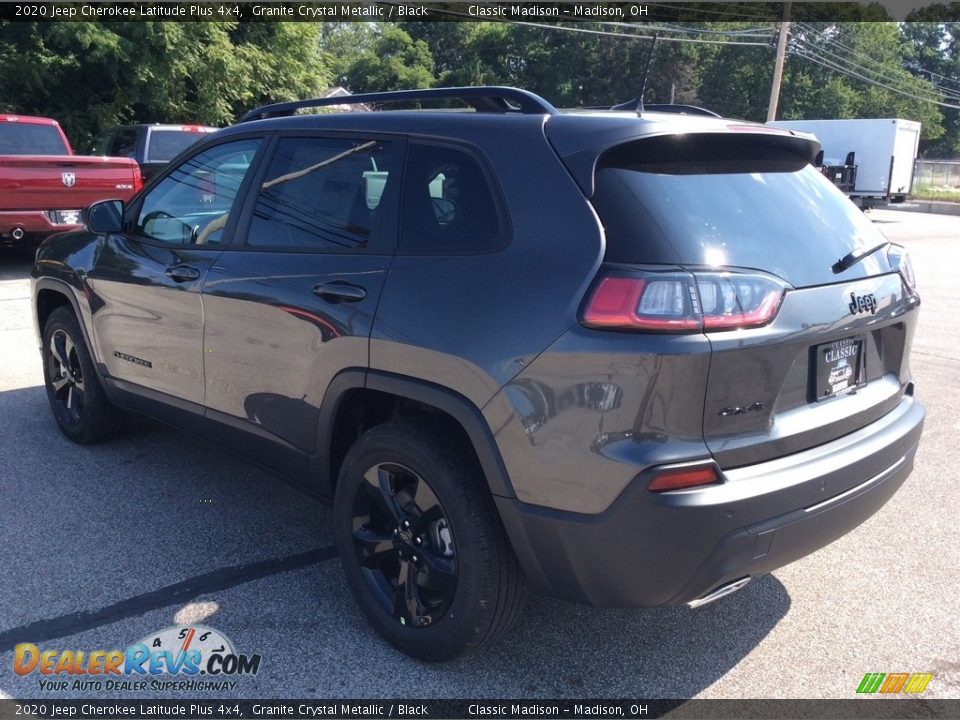 2020 Jeep Cherokee Latitude Plus 4x4 Granite Crystal Metallic / Black Photo #7