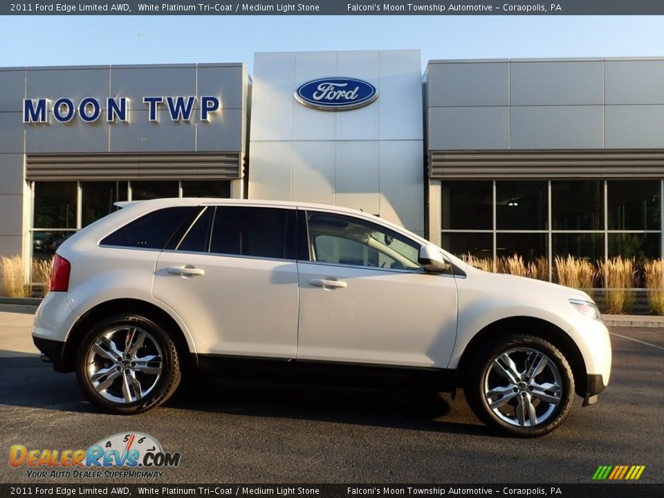 2011 Ford Edge Limited AWD White Platinum Tri-Coat / Medium Light Stone Photo #1
