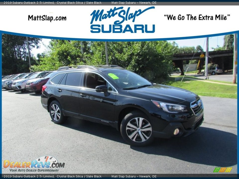 2019 Subaru Outback 2.5i Limited Crystal Black Silica / Slate Black Photo #1