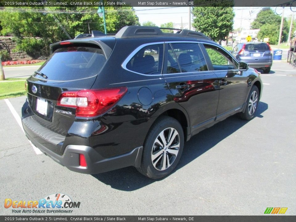 2019 Subaru Outback 2.5i Limited Crystal Black Silica / Slate Black Photo #6