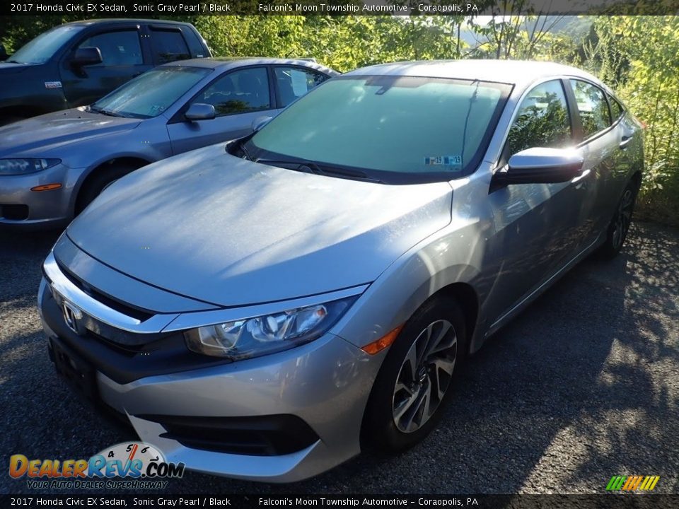 2017 Honda Civic EX Sedan Sonic Gray Pearl / Black Photo #1