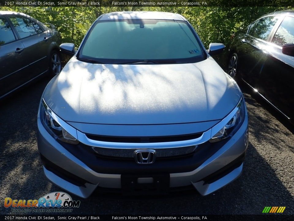 2017 Honda Civic EX Sedan Sonic Gray Pearl / Black Photo #3