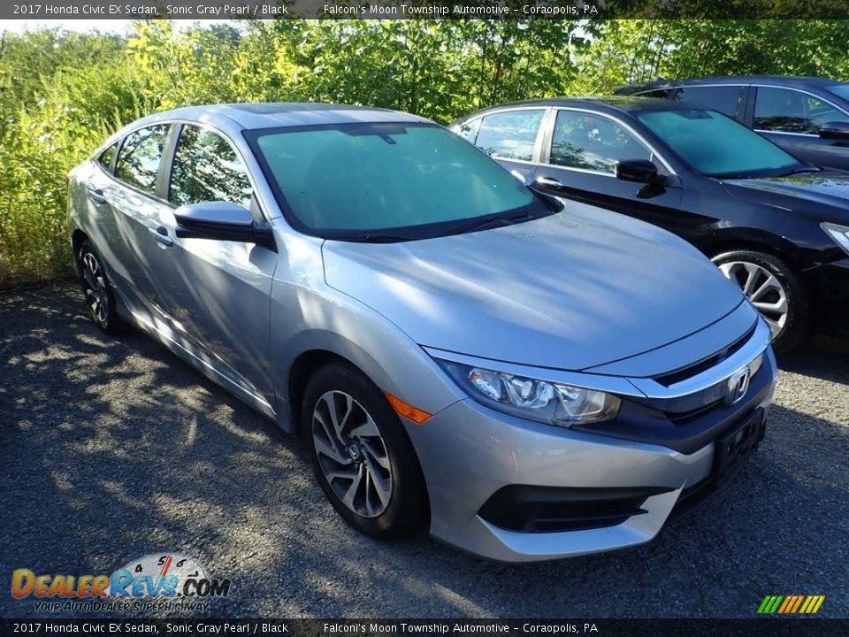 2017 Honda Civic EX Sedan Sonic Gray Pearl / Black Photo #4