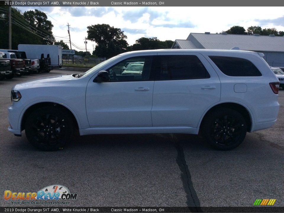 2019 Dodge Durango SXT AWD White Knuckle / Black Photo #6