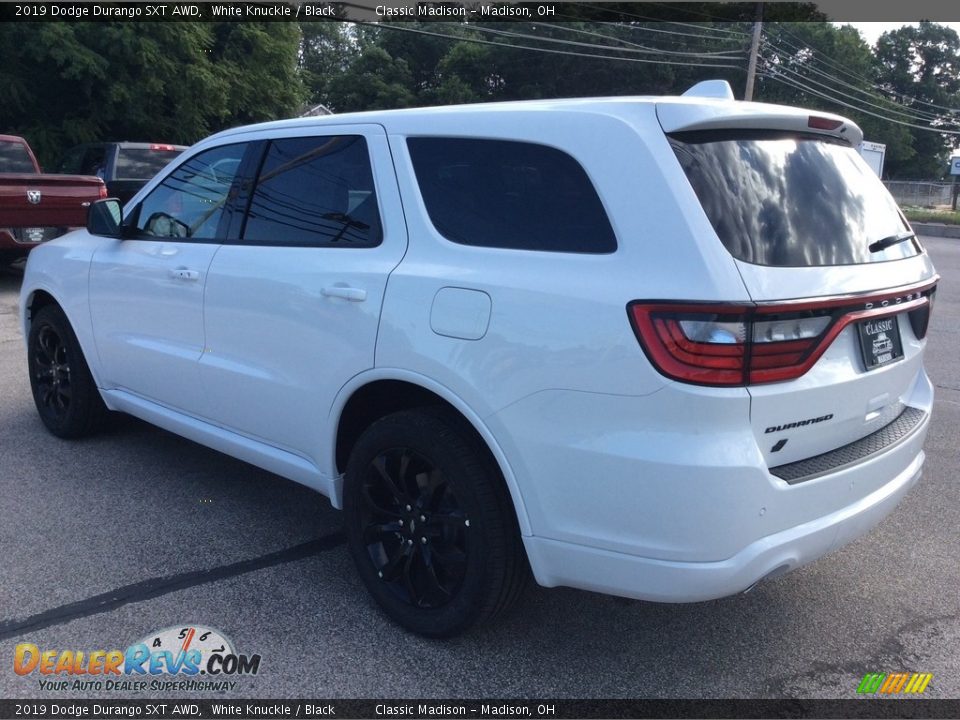 2019 Dodge Durango SXT AWD White Knuckle / Black Photo #7